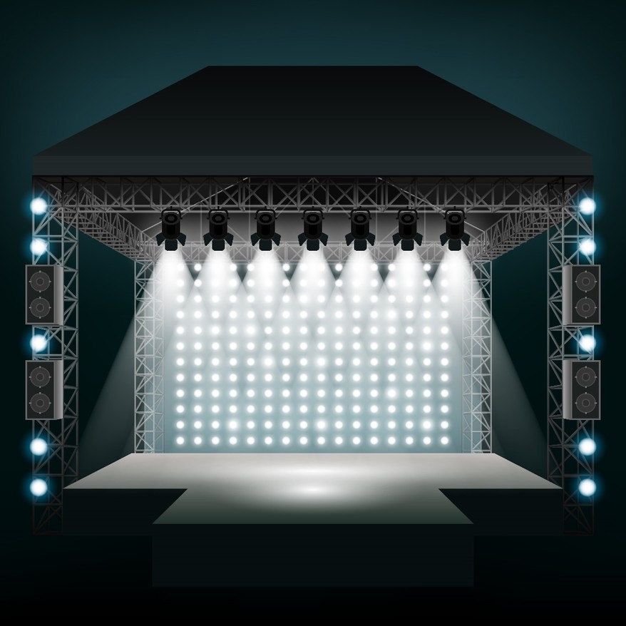 Estructuras LAYHER para el Montaje de Escenarios, Rampas, Gradas y Torres de Sonido